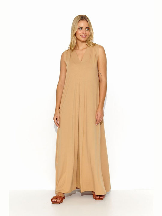 Makadamia Summer Maxi Dress Beige