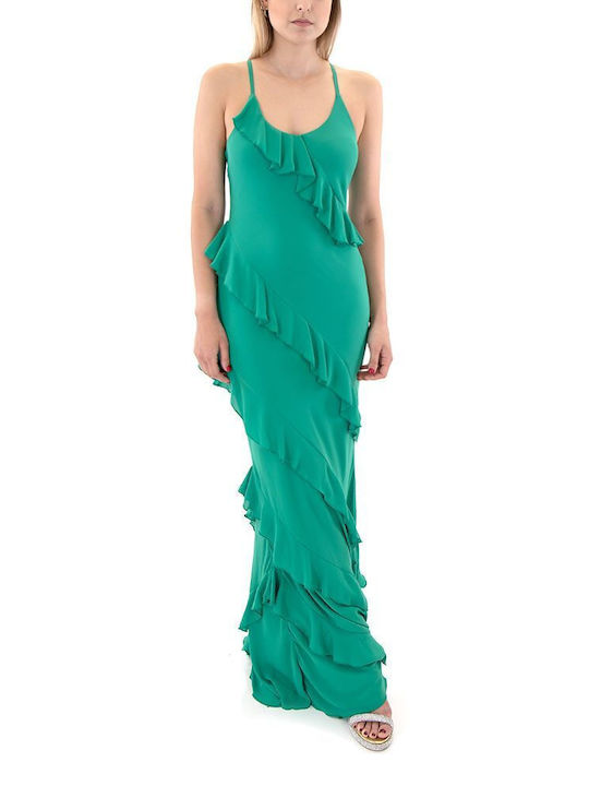 Twenty 29 Maxi Kleid mit Rüschen Green