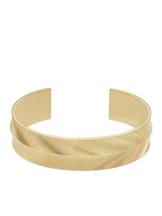 Fossil Bracelet Id made of Steel Gold Plated