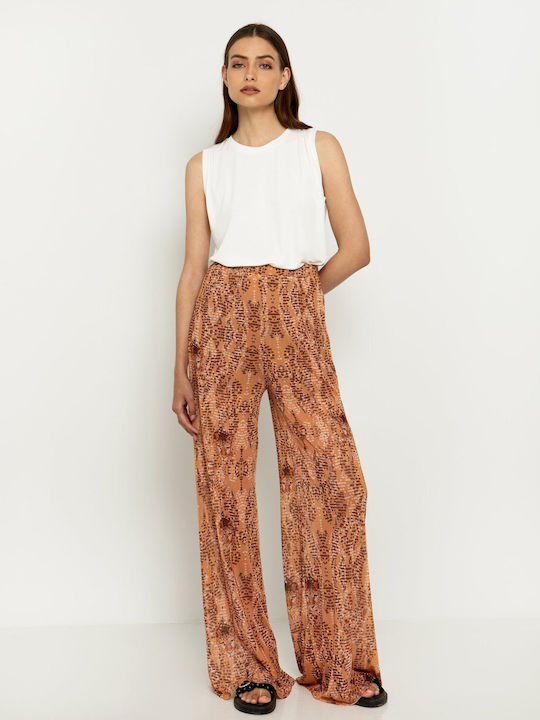 Toi&Moi Women's Fabric Trousers Embrime