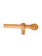 Central Wooden Curtain Pole Amalfi Single Φ28mm 160cm Natural