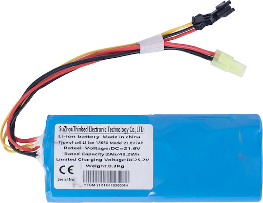 Li-ion 18650 21.6v 2ah 43.2wh Battery Bms Size 13.5x5.5x2 Cm Compatible Ryde 150 Super Kid