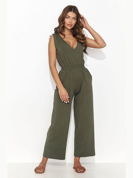 Numinou Women's Jumpsuit with Spaghetti Strap Green