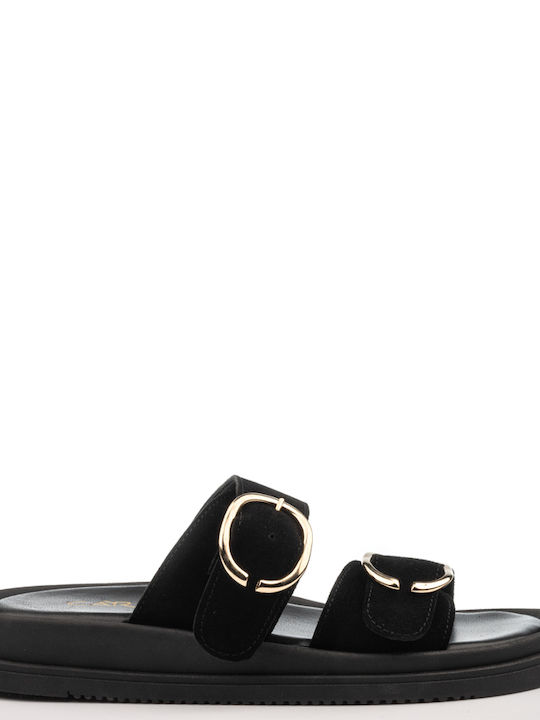 Carad Shoes Γυναικεία Σανδάλια Ανατομικά σε Μαύρο Χρώμα