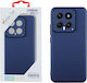 Volte-Tel Carbon Lift Back Cover Silicone Blue ...