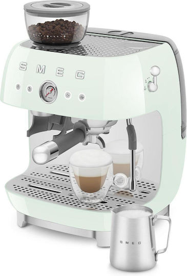 Smeg Automatic Espresso Machine 1650W Pressure 20bar with Grinder Green EGF03PGEU