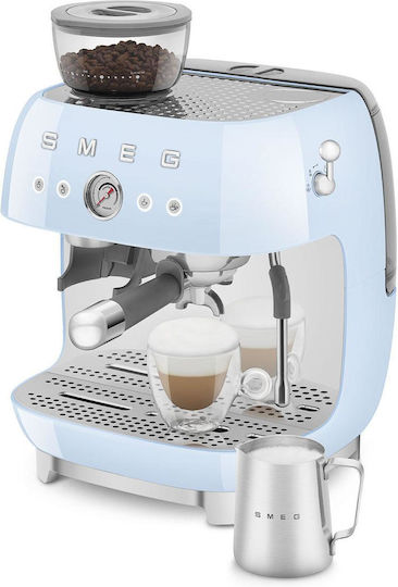 Smeg Automat de Espresso 1650W Presiune 20bar Albastră EGF03PBEU