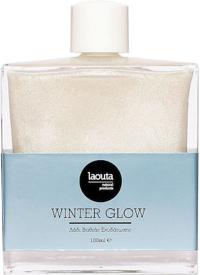 Laouta Natural Products Winter Glow Biologisches und Trockenes Mandelöl mit Schimmer 100ml