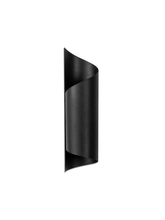 Megapap Modern Wall Lamp with Socket E27 Black Width 10cm