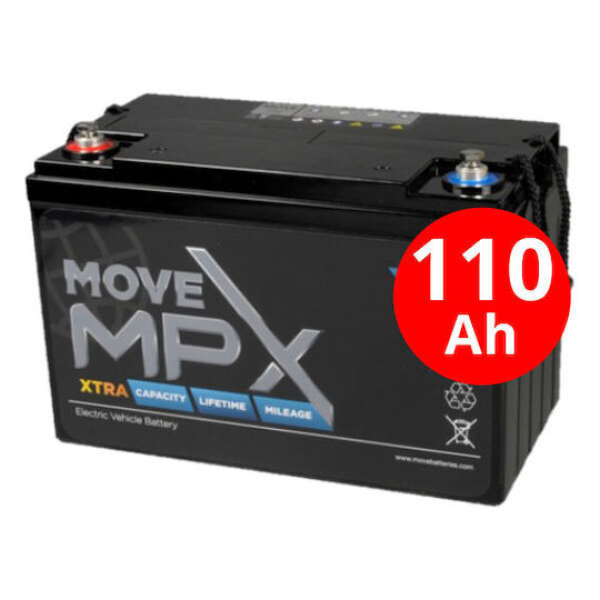 MVS In Motion Батерия за фотоволтаични системи AGM Затворен тип 12V (AGM-MPX110-12)