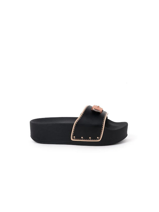 Scholl Pescura Damen Flache Sandalen Flatforms in Schwarz Farbe