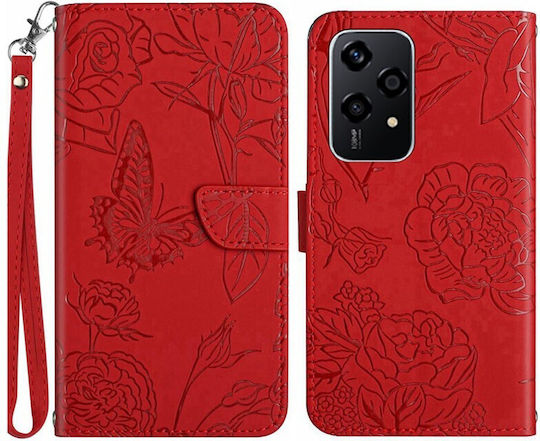 Butterfly Wallet Roșu (Honor 200 Lite 5G)