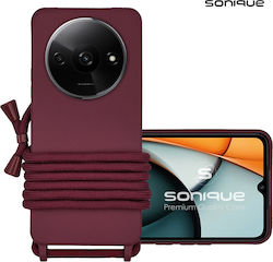 Sonique Back Cover Burgundy (Redmi A3)