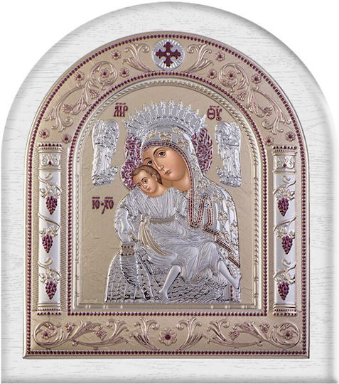 Slevori Icon Classic Regular Crown 12x13.7 White Gold Silver Wood 186389 1tmx
