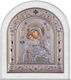 Slevori Axion Esti Classic Regular Wreath 30.3x35.2 White Silver-Gold Silver Wood 186331 1tmx
