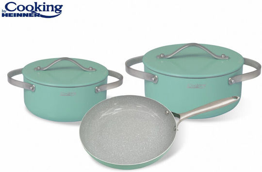 Heinner Creta Cookware Set Made of Aluminum 3 Pieces Heinner Creta Cookware Set Made of Aluminum 3 Pieces