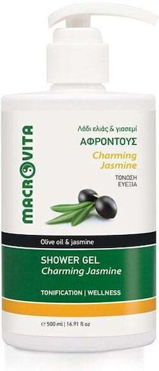 Macrovita Charming Jasmine Bubble Bath Gel With Olive Oil & Jasmine Scent 500ml
