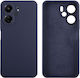 Idol 1991 Velvet Elite Silicone Plastic Waterproof Blue Back Cover for Xiaomi Redmi 13C