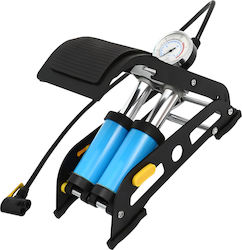 Fahrradluftpumpe Fuß mit Manometer