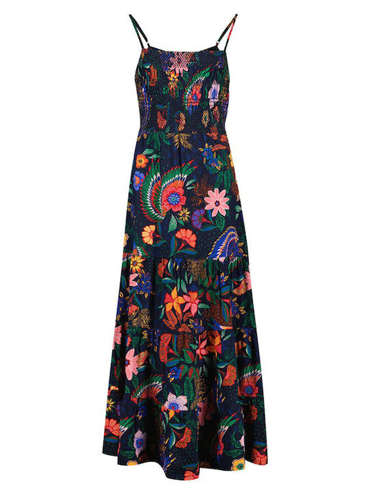 Superdry Flash Maxi Dress Navy Blue