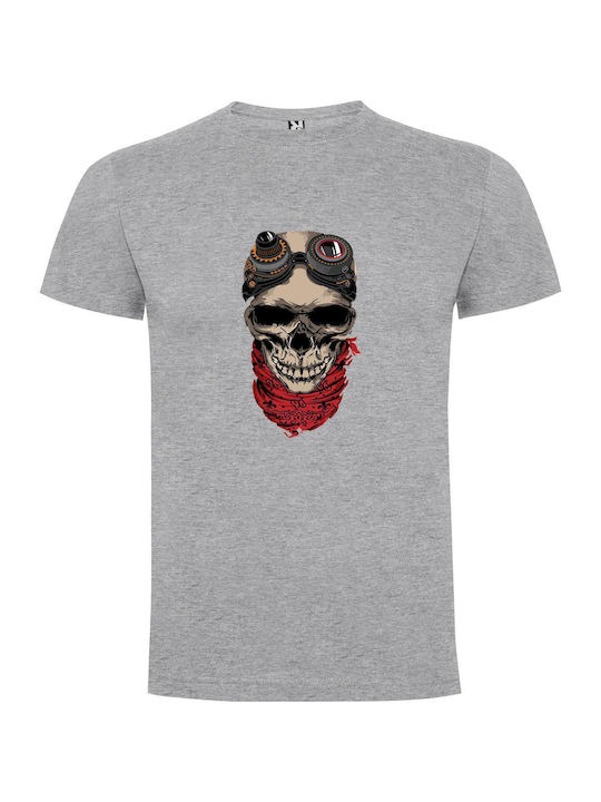 iLovePrints Skull T-shirt Gray