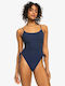 Roxy Athletic One-Piece Swimsuit with Padding Naval