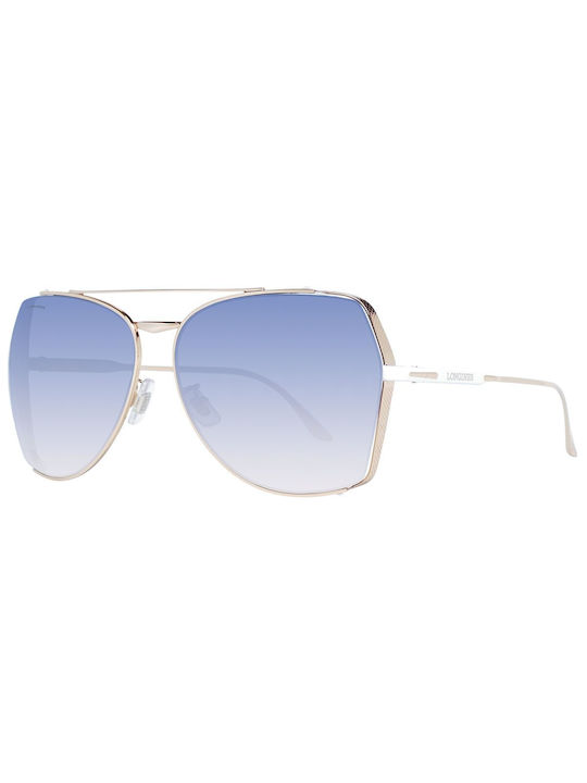 Longines Дамски Слънчеви очила с Златен Рамка и Златен Леща LG0004-H 33W