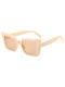 Techsuit Women's Sunglasses with Beige Plastic Frame and Beige Lens