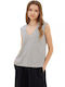 Namaste Women's Blouse Cotton Sleeveless Off White