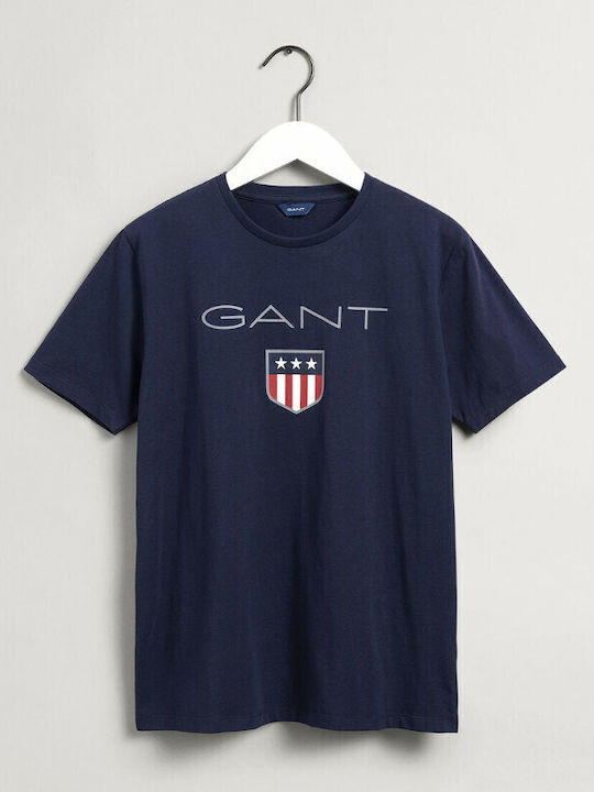 Gant Kids T-shirt Navy Blue Logo