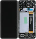 Samsung Screen Genuine with Touch Mechanism and Frame for Samsung Galaxy A13 4G SM-A135, (Black)