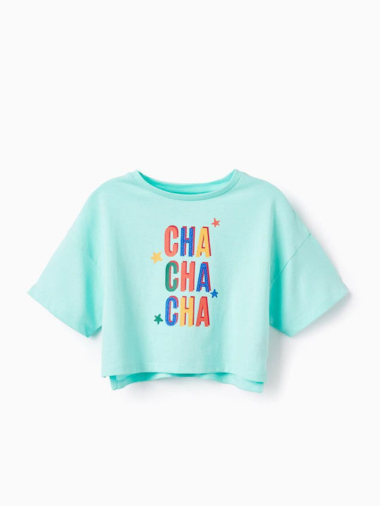 Zippy Children's Blouse Short Sleeve turquoise