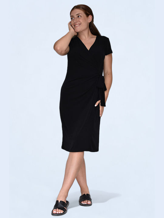 Gianni Rodini Dress Wrap Black