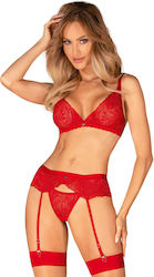 Boss Of Toys Chilisa Sexy Lingerie Set Red 3pcs