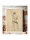 Male Academy Nude Back Картина Платнен 100x150см