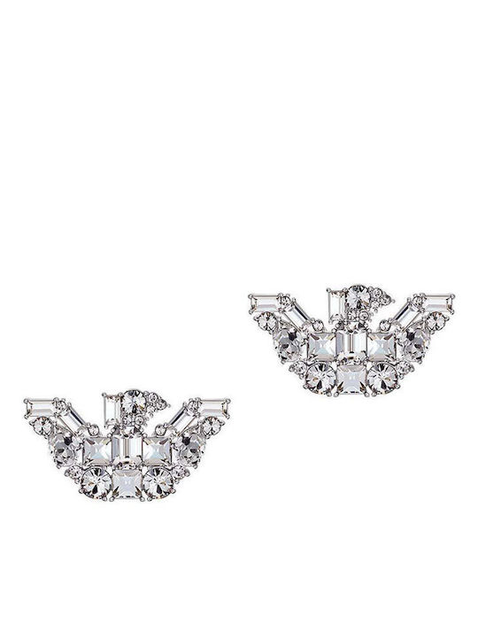 Emporio Armani Eagle Logo Обици с Камъни
