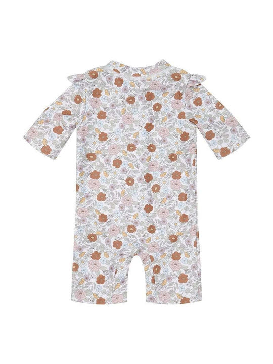 Little Dutch Vintage Little Flowers Kids Swimwear One-Piece Sunscreen (UV) Beige