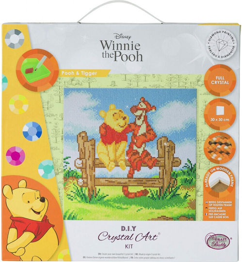 Комплект за кристално изкуство Craft Buddy Kids Crafts Pooh Tigger 30x30см Cbcak-dny702m