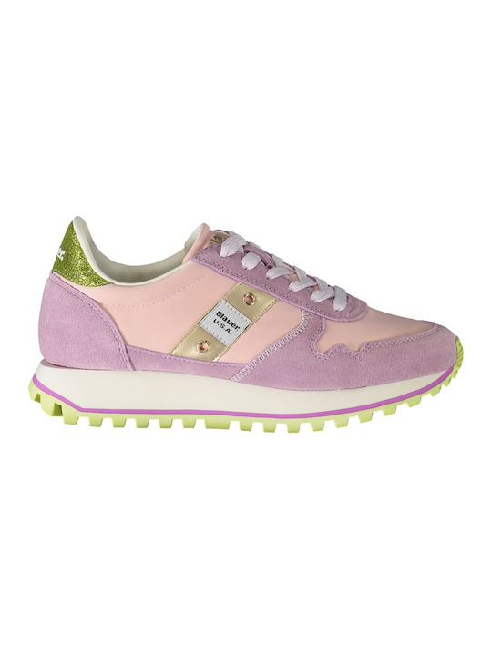 Blauer Damen Sneakers Pink