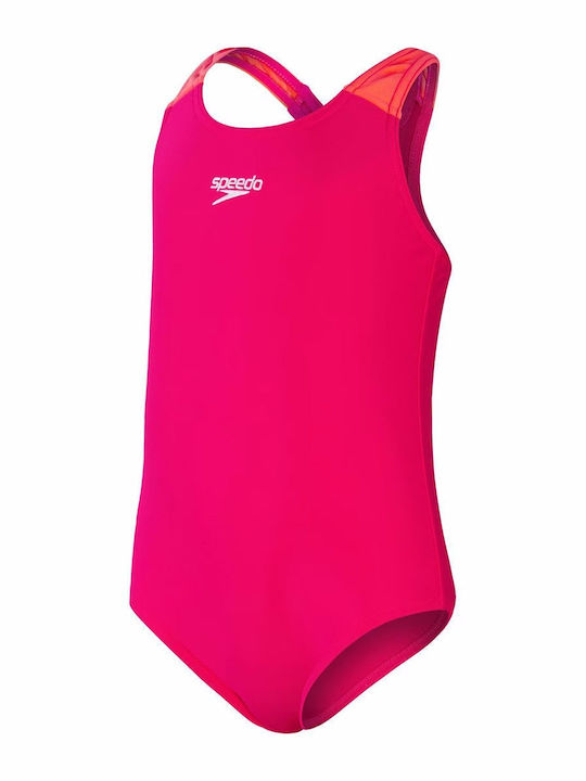 Speedo Medalist Παιδικό Μαγιό Ολόσωμο Φούξια