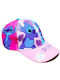 Setino Παιδικό Καπέλο Jockey Υφασμάτινο Αντηλιακό Ροζ