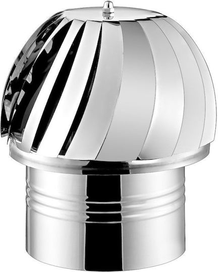 Καπέλο Καπνοδόχου Inox 290mm Ασημί