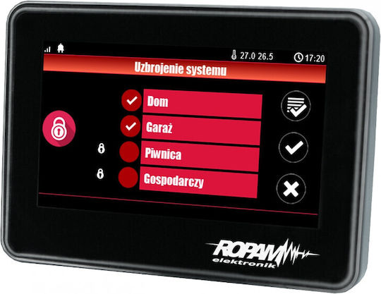 Ropam Tastatură de control acces securitate Atingere cu ecran în Alb Culoare TPR-4B