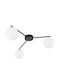 TK Lighting Πλαφονιέρα Οροφής 56.5εκ. Μαύρη με Ντουί G9