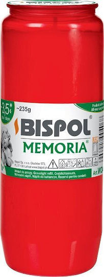 Bispol Plastic Memorial Tribute Candle 3.5 Days Burning Time