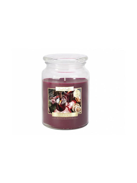 Bispol Decorative Candle Burgundy 500gr 1pcs