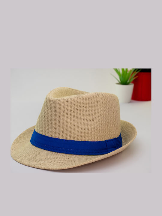 Brims and Trims Παιδικό Καπέλο Καβουράκι Ψάθινο Μπλε