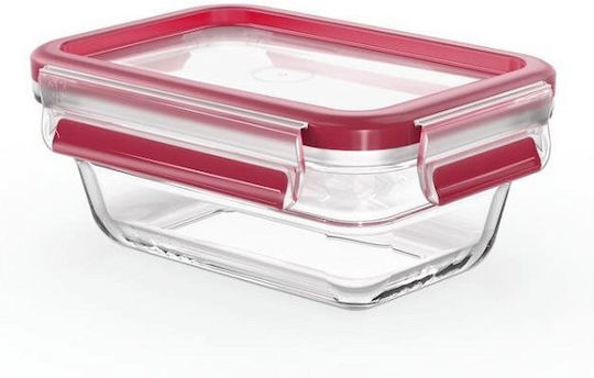 Tefal Microwave Glass Lunch Box Masterseal Red 450ml