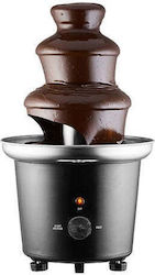 Black Chocolate Fountain with 3 Flats Fondue 60W