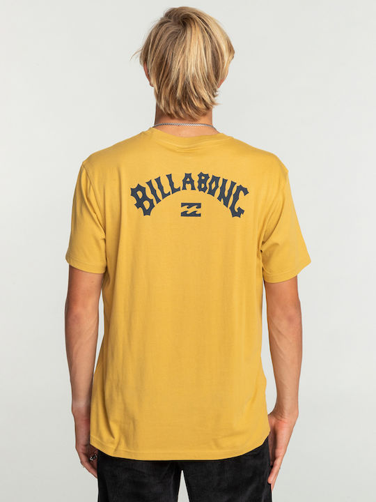 Billabong Arch Wave T-shirt Bărbătesc cu Mânecă Scurtă Yellow